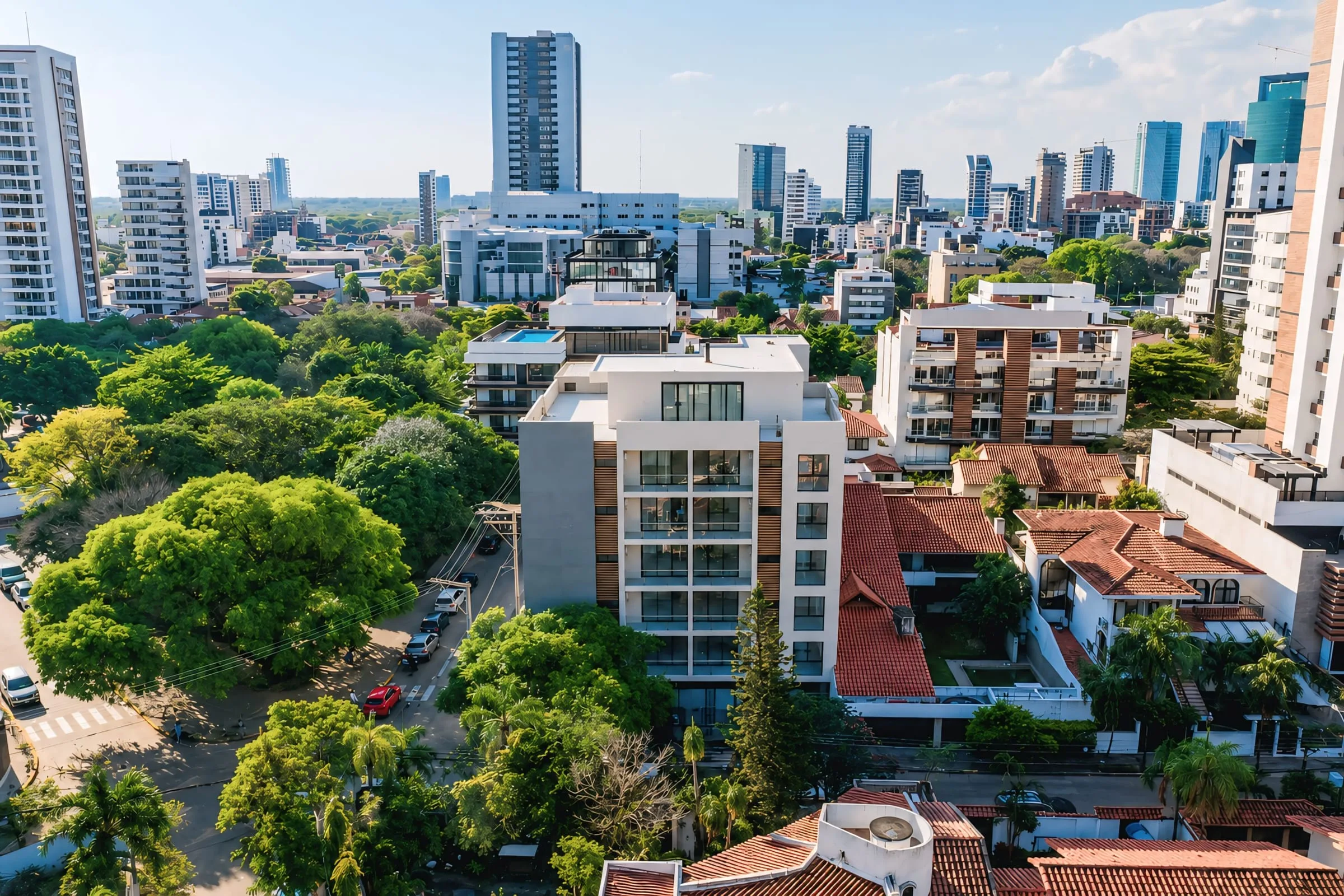 Condado VI Plaza Italia — vista aérea Equipetrol